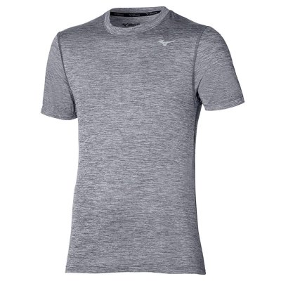 Camisa Mizuno Impulse Core Tee Hombre - Grises Oscuro - Chile M935KNXDQG